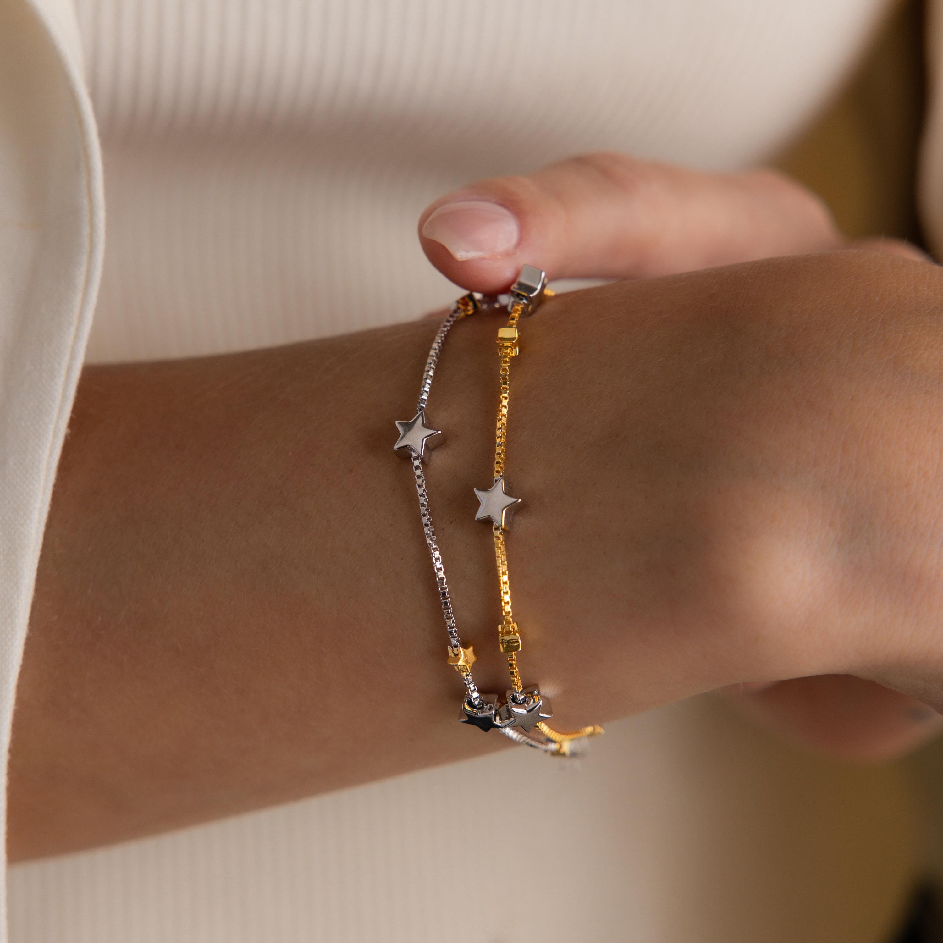 Star Chain Bracelet - Etsy