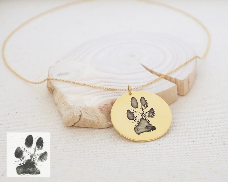 Actual Dog Paw Necklace • Pet Memorial Gift • Animal Jewelry • Animal Lover Necklace • Dog Lover Gift • Puppy Necklace • Pet Loss • NM20 