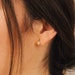 Athena Huggie Earrings by Caitlyn Minimalist • Diamond Hoops • Diamond Earrings • Minimalist Earrings • ER094 