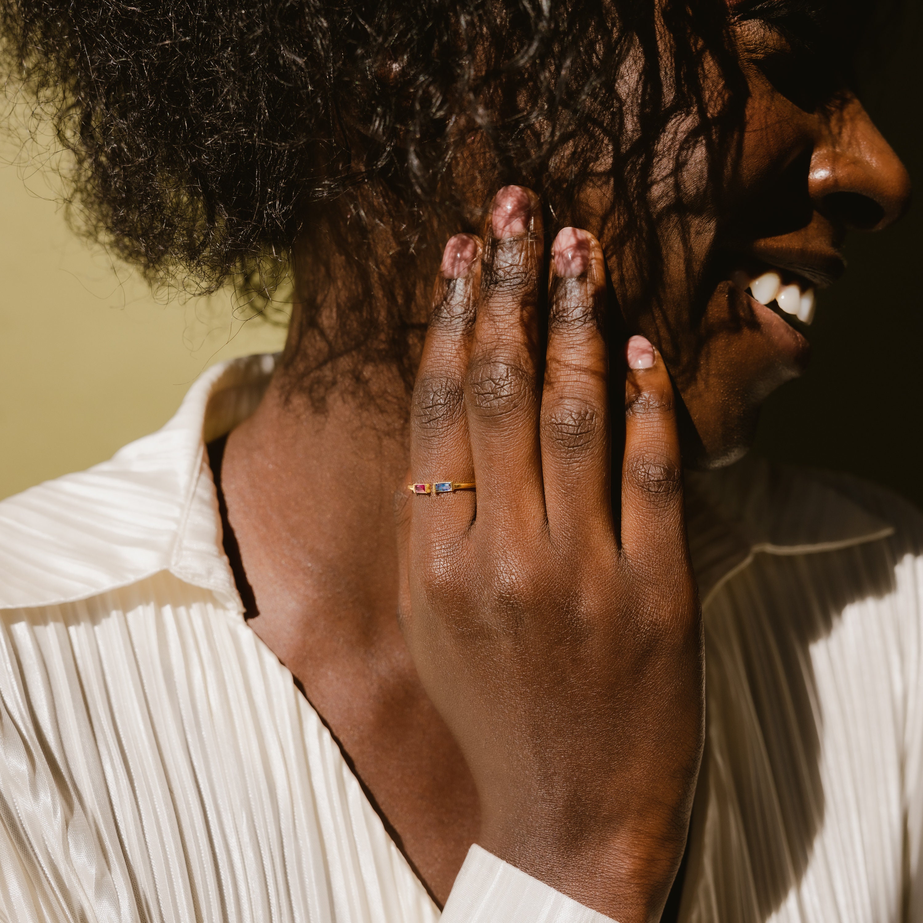 Duo Baguette Birthstone Ring by Caitlyn Minimalist • Best