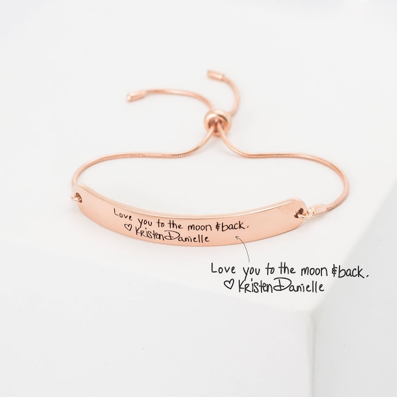 caitlynminimalist handwriting bracelet