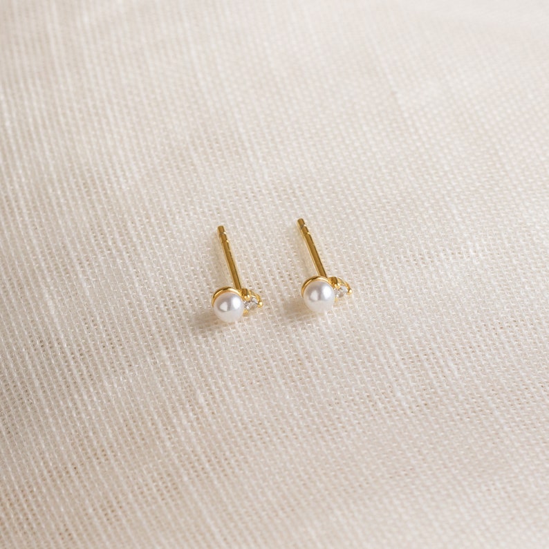 Raindrop Birthstone Stud Earrings by Caitlyn Minimalist Dainty Teardrop Earrings with Custom Gemstone Perfect Birthday Gift ER231 image 9