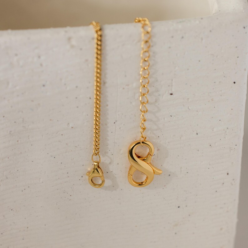 Lobster Clasp Extender Set by CaitlynMinimalist • Set of 2 Bracelet & Necklace Extenders in Gold • Minimalist Jewelry • Gift for Mom • XR045 image 8