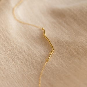 Custom Morse Code Necklace by Caitlyn Minimalist • Personalized Necklace with Name or Hidden Message in Morse Code • Couples Gift • NM109 image 5
