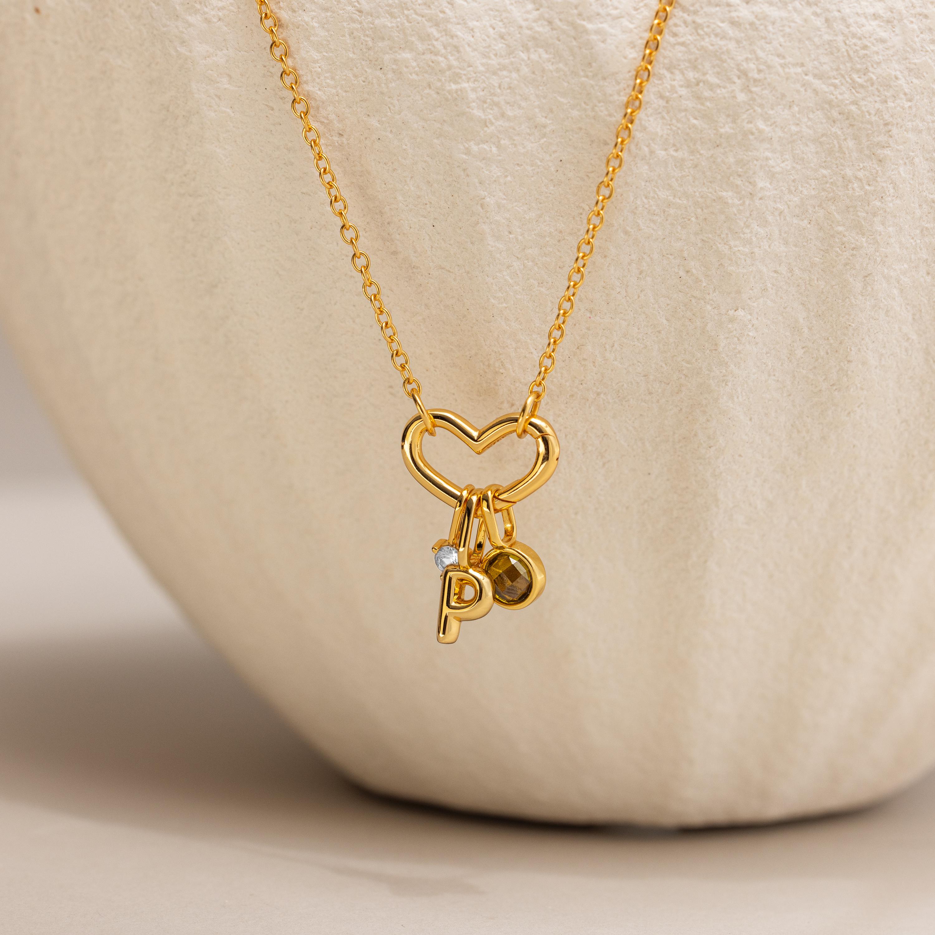★CARLYN★ Heart and Ribbon Charm 5colors J74340010 Heart Carabiner Charm Set by Caitlyn Minimalist • Set of 2