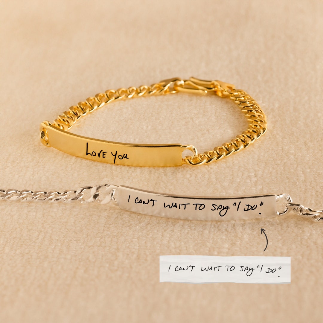 アクセサリー Engraved Cutstone Link Bracelet Antidote BUYERS CLUB ⁡ Engraved ID Bracelet ⁡ Engraved Box