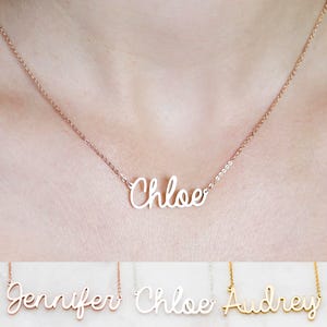 Personalized Name Necklace Customized Your Name Jewelry Best Friend Gift Gift for Her BRIDESMAID GIFTS Mother Gifts NH02F49 image 3