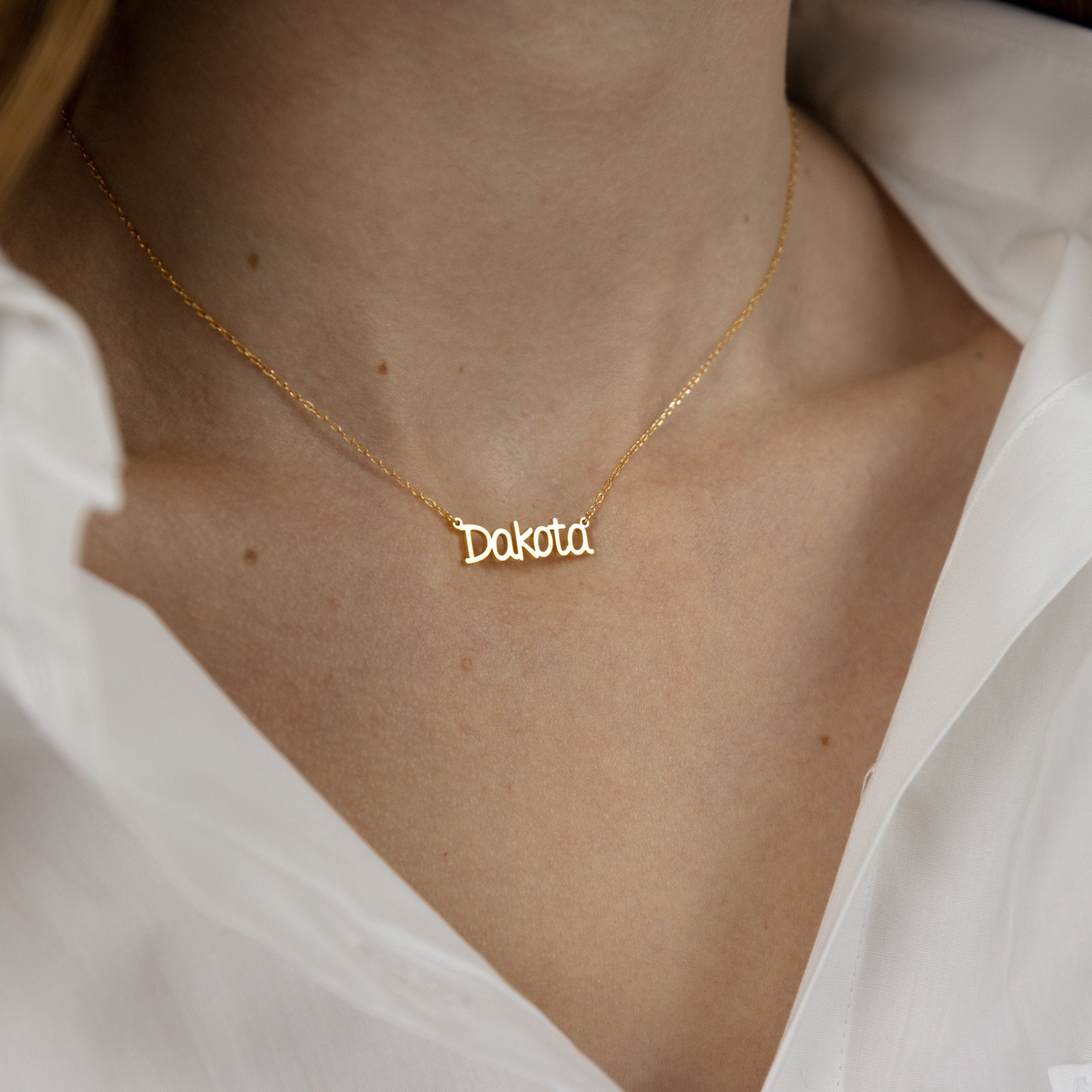 Dainty Name Necklace by 