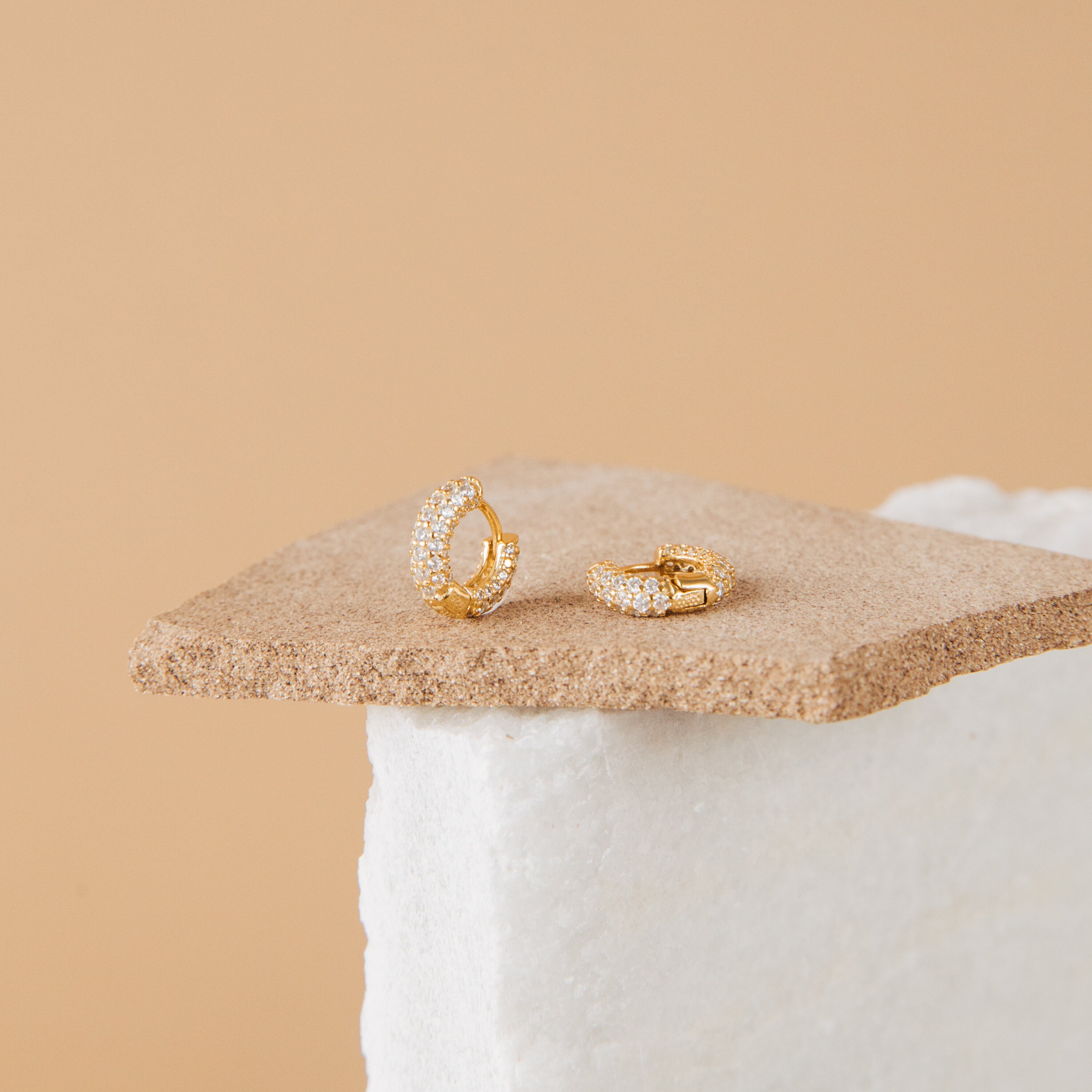 ピアス wing bling 14k Daphne One Touch Ring Earrings Promotional Super Hot New Design Wing Bling 14K Gold