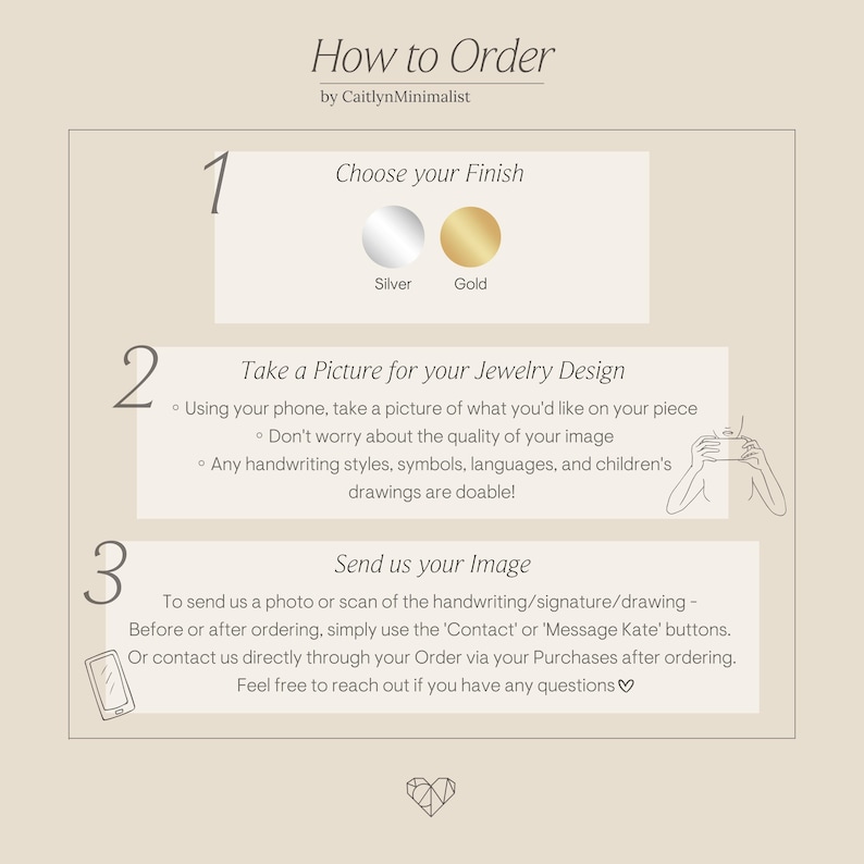 Actual Handwriting Charm • Bouquet Photo Charm • Bridal Bouquet Charms • Memorial Wedding Bouquet Charm • Bridal Shower Gift • CM15F61 image 7