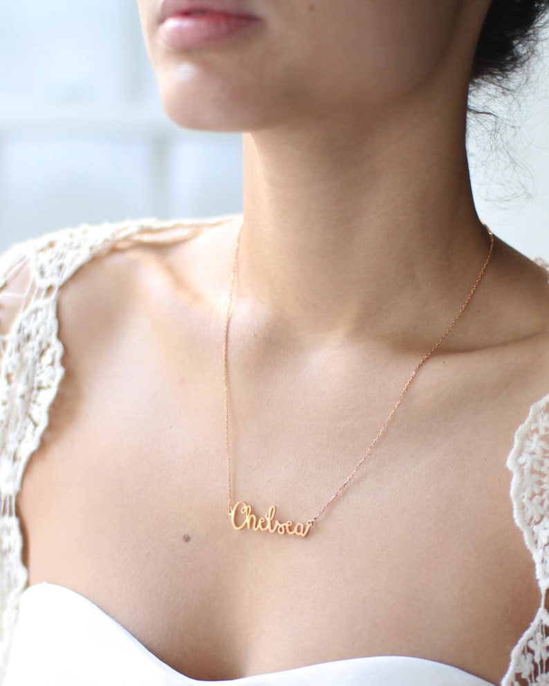 Personalized Name Necklace Customized Your Name Jewelry Best Friend Gift Gift for Her BRIDESMAID GIFTS Mother Gifts NH02F49 image 7