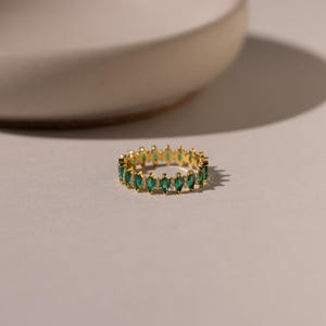 Custom Marquise Infinity Ring by Caitlyn Minimalist • Dainty Birthstone & Diamond Engagement Ring •  Vintage Jewelry • Gift for Her • RM164