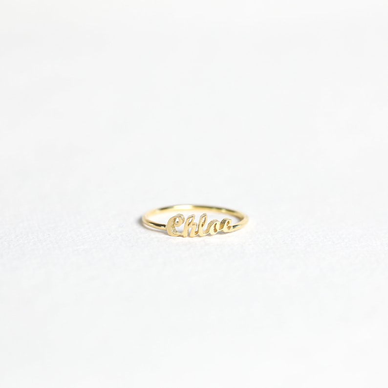 Custom Name Ring by CaitlynMinimalist Custom Name Ring Perfect Gift for New Mom Personalized Gift for Her RM69F60 image 9