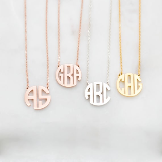 Monogram necklaces store for mothers