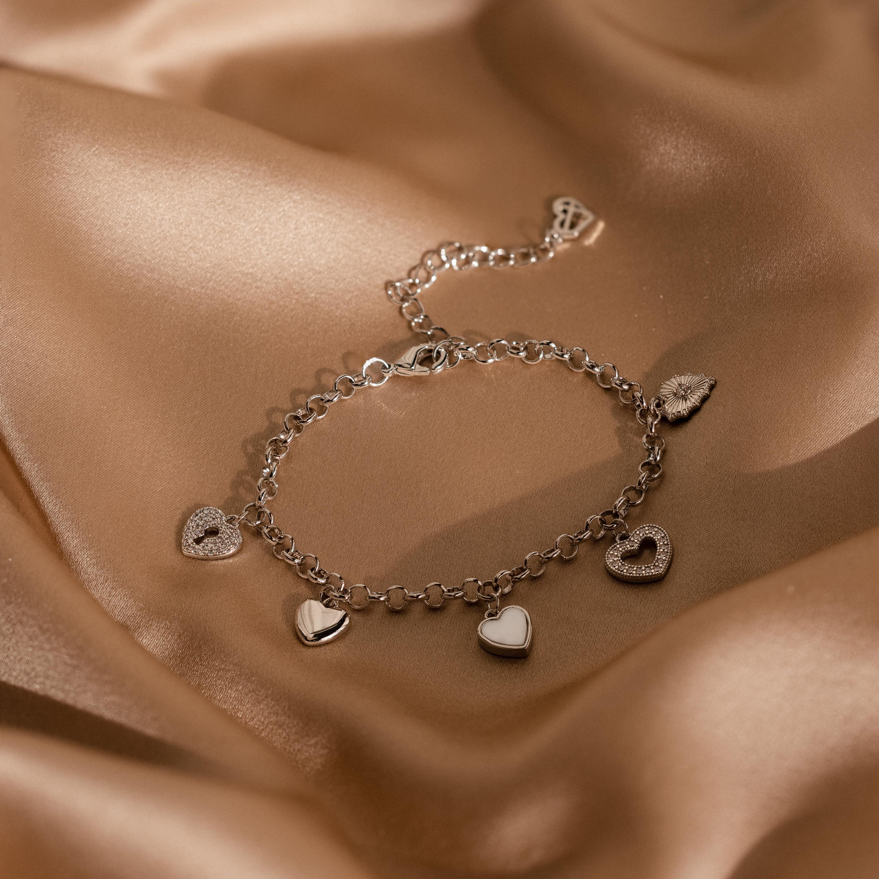 Bracelet De Cheville Femme En Acier Inoxydable Doré - Avec Charms Lune Croissant Et Boule, Longueur Réglable 21-26,5 Cm