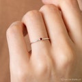 Minimalist Birthstone Ring • Gemstone Ring in Sterling Silver • Dainty Birthstone Ring • Stacking Ring • Gifts for Mom • RM45