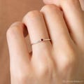 Minimalist Birthstone Ring • Gemstone Ring in Sterling Silver • Dainty Birthstone Ring • Stacking Ring • Gifts for Mom • RM45