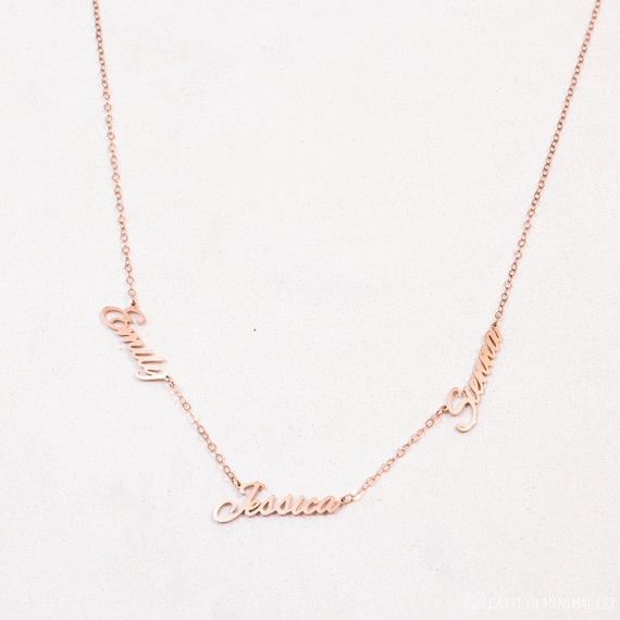 etsy baby name necklace