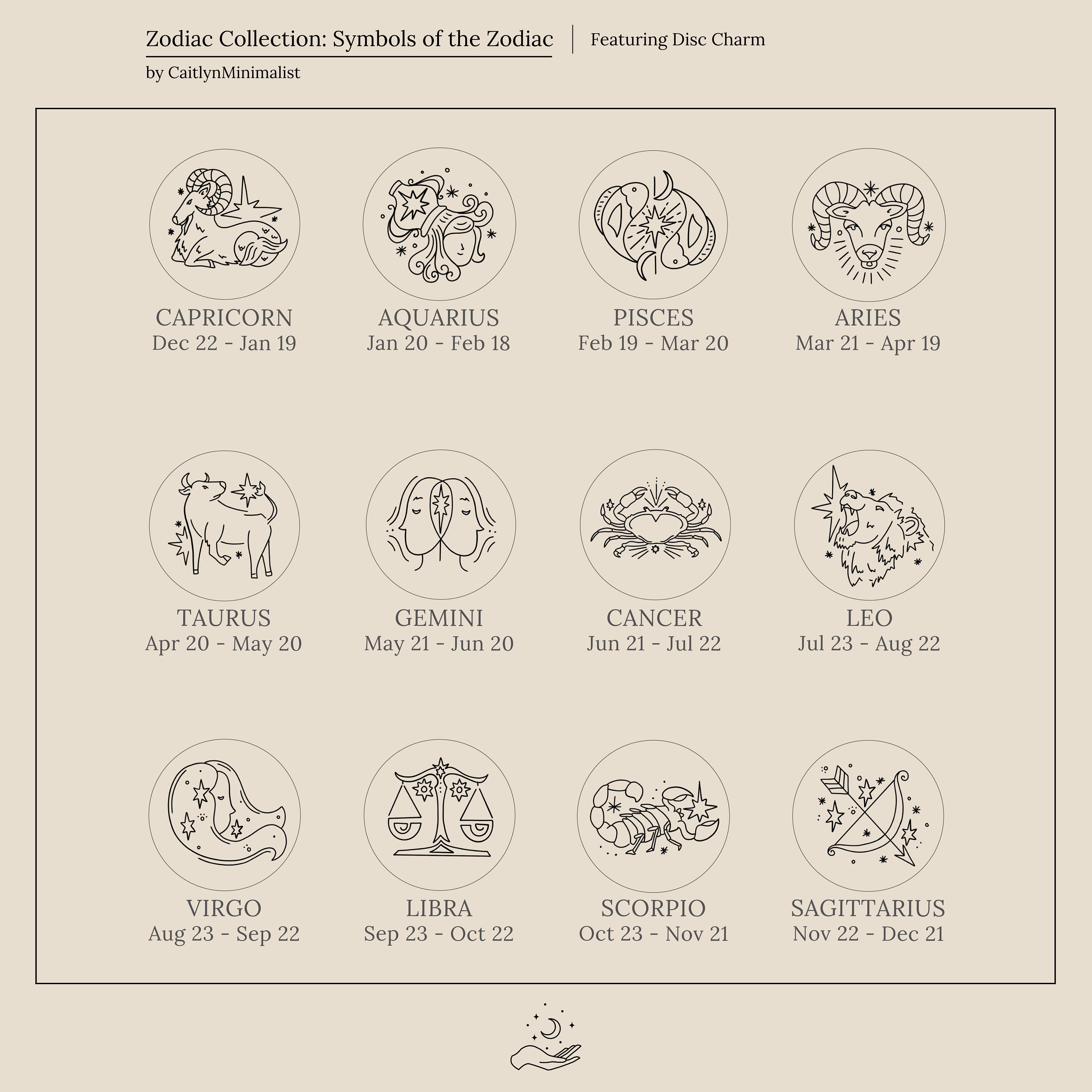 Custom Zodiac Signet Ring by Caitlyn Minimalist • Personalized Chunky Statement Ring • Celestial Jewelry • Best Friend Gift • RM77