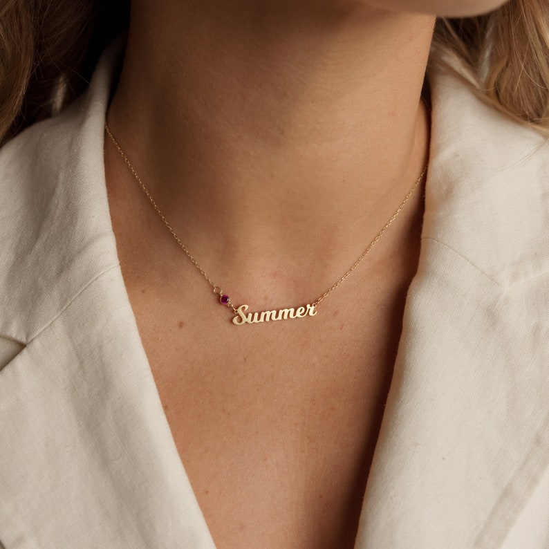 Name necklace baby girl Clearance