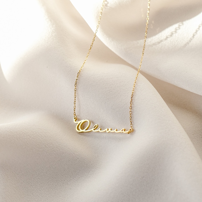 Personalized Name Necklace Minimalist Name Necklace by CaitlynMinimalist Personalized Gift Gift for Her NH02F78 image 5