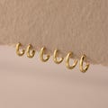 Dainty Huggies Set by Caitlyn Minimalist • Mini Small Hoop Earrings • Stackable Hoops in Gold & Silver • Everyday Jewelry • Gift for Her