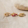 Birthstone Huggie Hoops by Caitlyn Minimalist • Small Gold Gemstone Hoop Earrings • Birthstone Jewelry • Gifts for Her • ER303