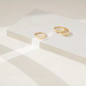 DOME Ring • Minimalist Ring • Modern Geometric Ring • Silver Ring, Gold Ring • Statement Ring • Pinky Ring • RR001 image 2