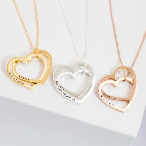 Engraved Heart Necklace in Sterling Silver | Forever My