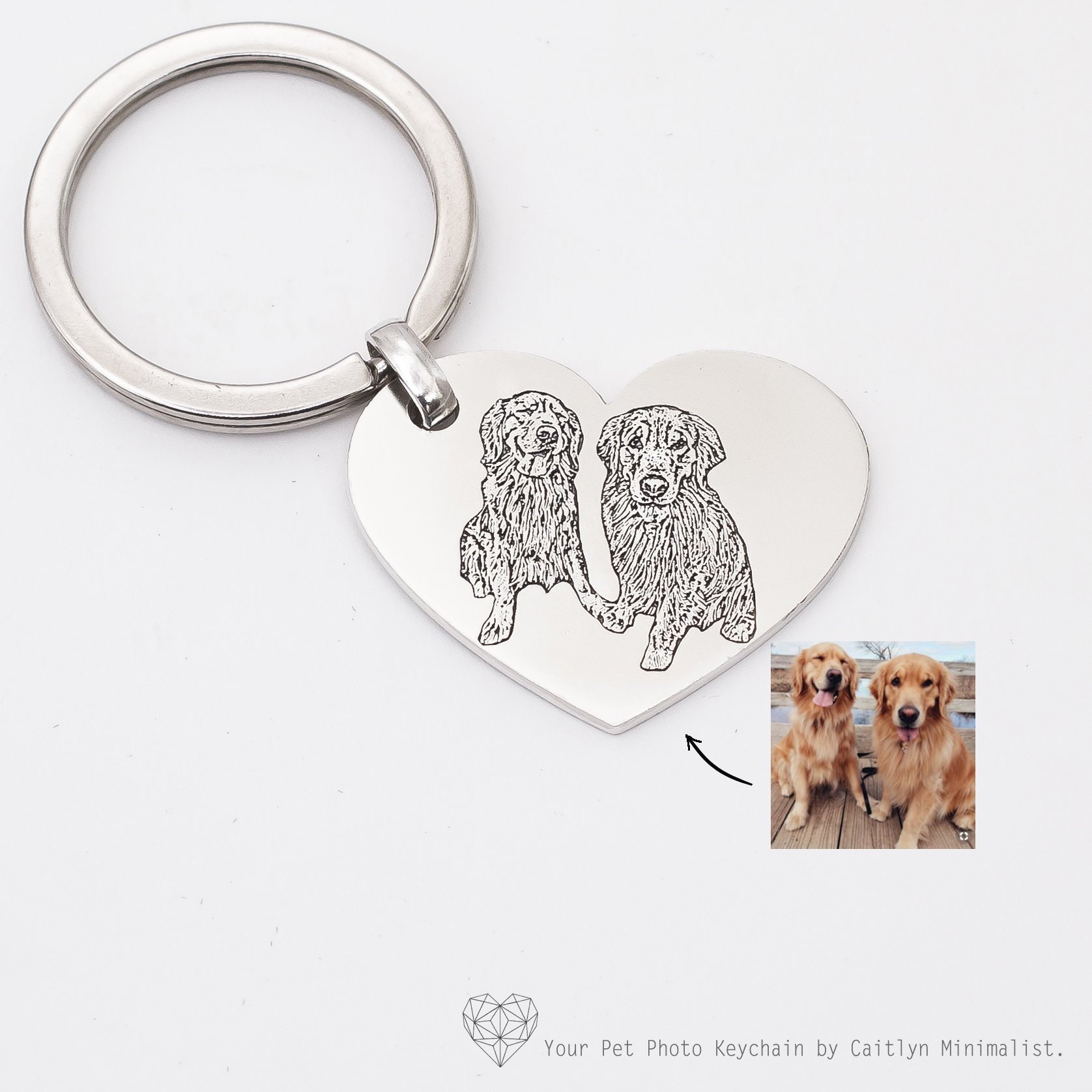 personalized cat keychain