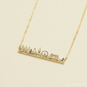 Custom City Necklace Skyline Necklace Cityscape Necklace Perfect Travel Lover Gift Personalized Gift For Her Birthday Gift NM64 image 6