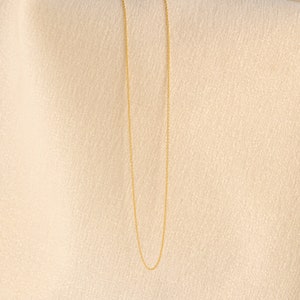 Dainty Layering Chain Necklace by Caitlyn Minimalist Trendy Gold Cable Chain Minimalist Jewelry, Perfect for Everyday Wear NR086 image 4