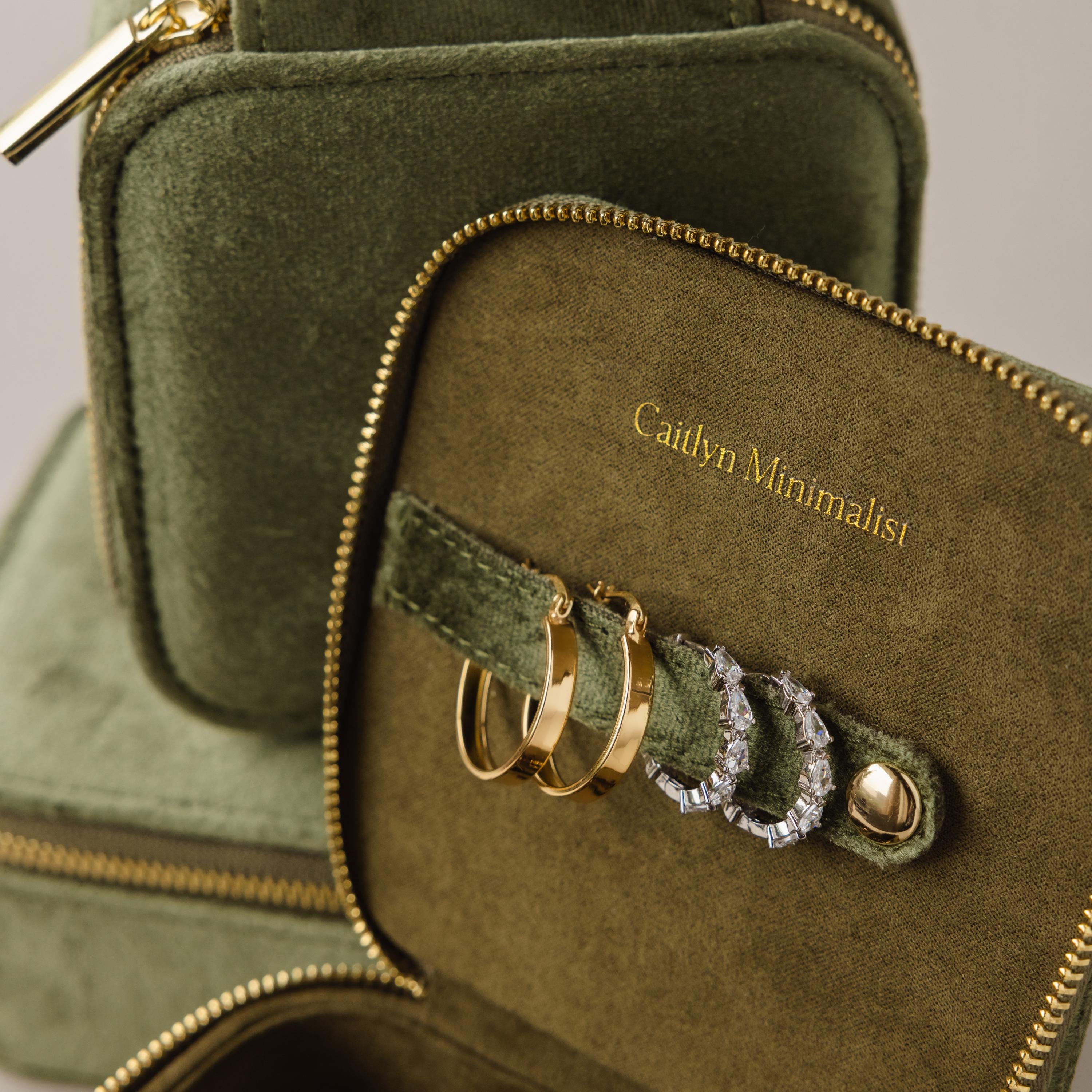 Velvet Jewelry Box With Drawstring by Caitlyn Minimalist