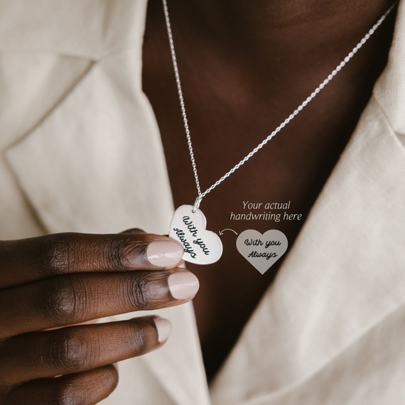 Custom Handwriting Necklace - Memorial Jewelry - Keepsake Jewelry – Rachel  Roth Jewelry