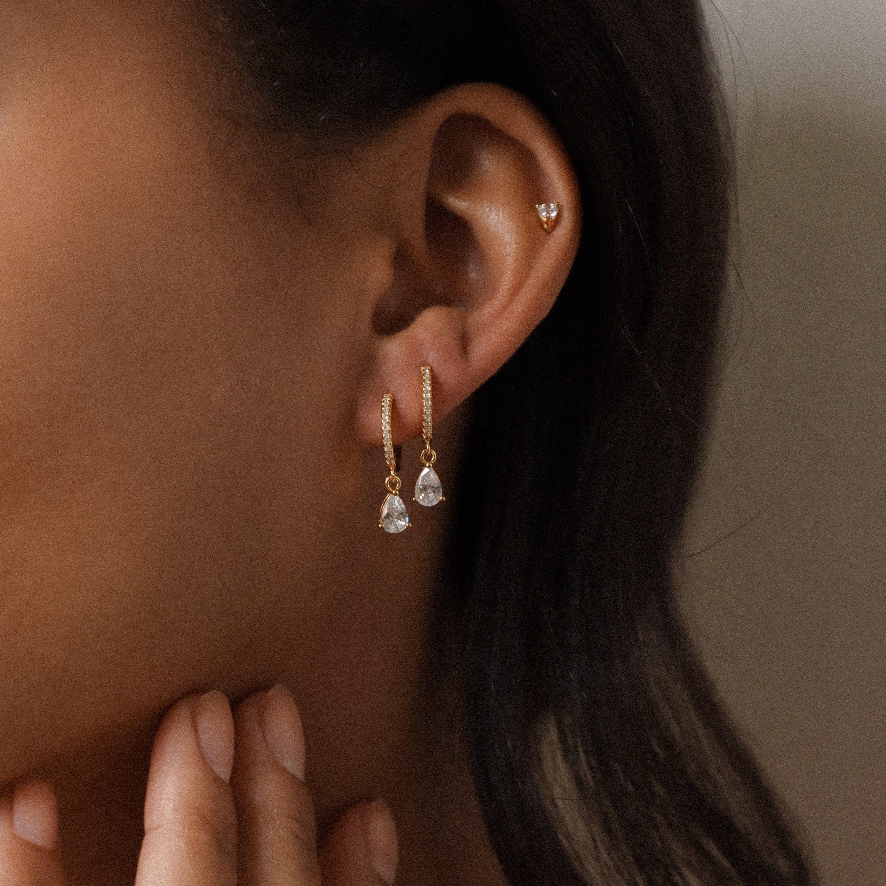 Diamond Drop Earrings
