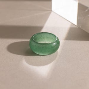 Jade Dome Rings - Etsy