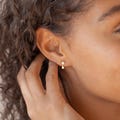 Dainty Flower Stud Earrings by CaitlynMinimalist • Minimalist Dangling Earrings • Perfect Gift for Mom • Jewelry Gifts for Women • ER027