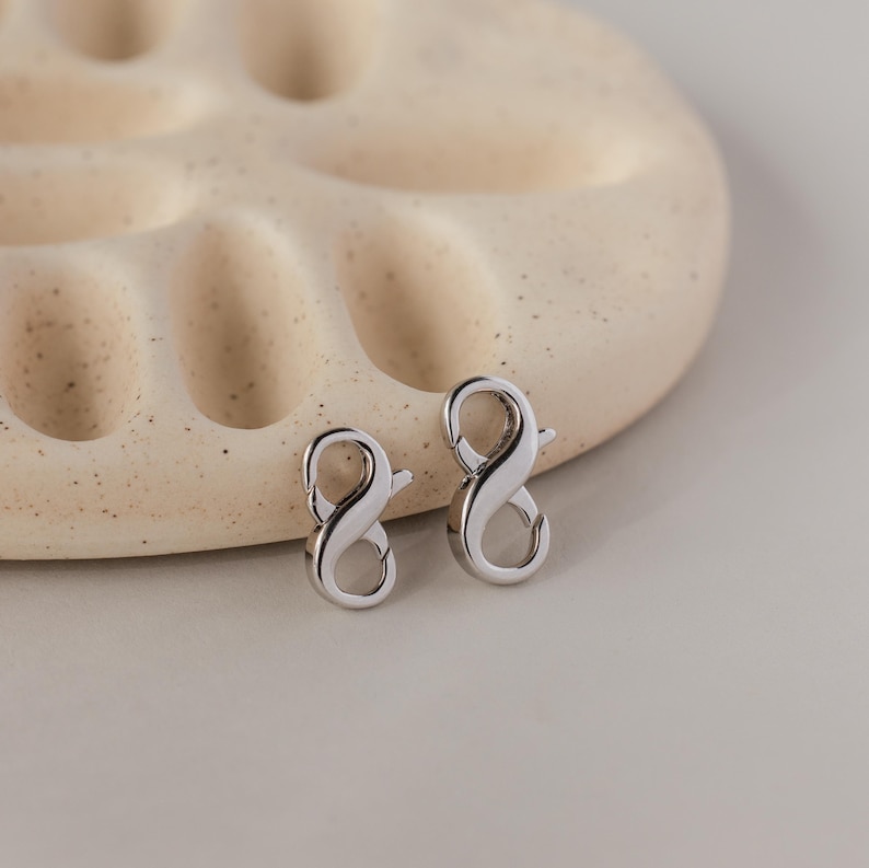 Lobster Clasp Extender Set by CaitlynMinimalist • Set of 2 Bracelet & Necklace Extenders in Gold • Minimalist Jewelry • Gift for Mom • XR045 SILVER