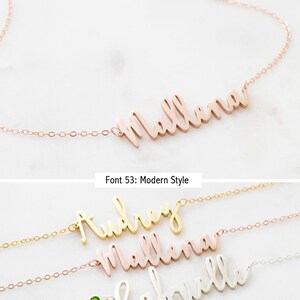 Personalized Name Necklace Customized Your Name Jewelry Best Friend Gift Gift for Her BRIDESMAID GIFTS Mother Gifts NH02F49 image 6