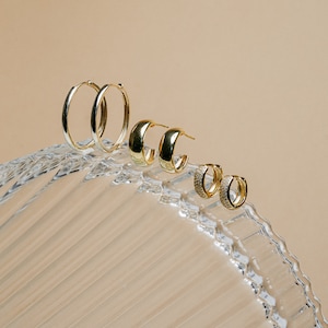 Pave Diamond Hoops Mini Huggie Hoops by Caitlyn Minimalist Mini Gold Diamond Hoop Earrings Perfect Gifts for Her ER031 image 7