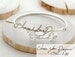 Handwriting Bangle • Memorial Handwriting Signature Bracelet • Personalized Handwriting Bangle • GRANDMA GIFT • Mother's Gift • BH05 