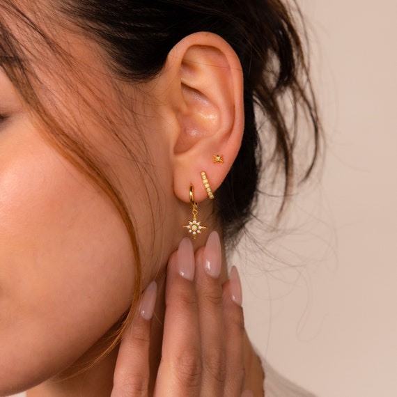 Opal Starburst Earring Set by Caitlyn Minimalist • Star