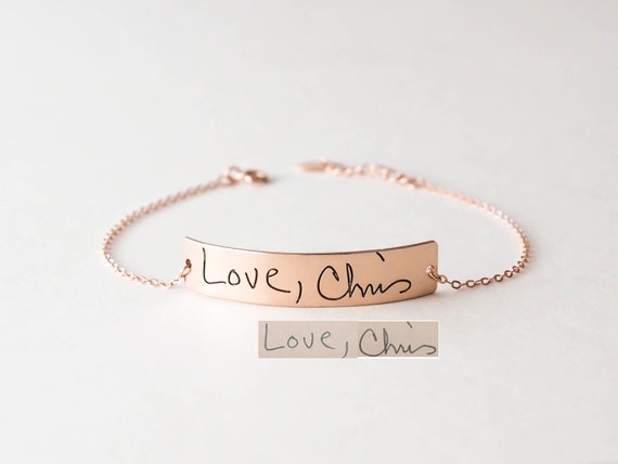 Custom Handwriting Jewelry Engraved 