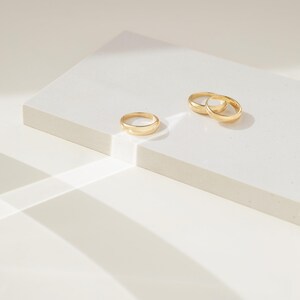 DOME Ring • Minimalist Ring • Modern Geometric Ring • Silver Ring, Gold Ring • Statement Ring • Pinky Ring • RR001 image 5
