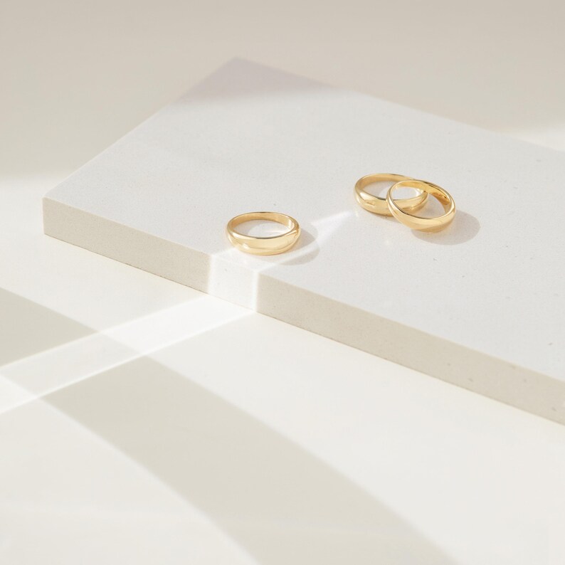 DOME Ring • Minimalist Ring • Modern Geometric Ring • Silver Ring, Gold Ring • Statement Ring • Pinky Ring • RR001 image 5