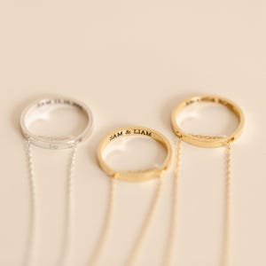 Inner Circle-ketting van Caitlyn Minimalist • Ketting met verborgen boodschap • Gepersonaliseerde sieraden • Jubileumcadeau voor je vriend • NM73F31