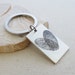 Father Gift • Actual Fingerprint Keychain • Custom Fingerprint Keychain • Memorial Gift • Personalized Fingerprint Gift • CM26 