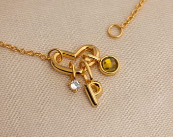 Heart Carabiner Charm Set by Caitlyn Minimalist • Set of 2: Heart