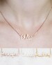 Custom Name Necklace • Children Necklace • Sterling Silver Necklace • Baby Shower Gift • Bridesmaid Gift • Mom Gift • NH02F52 