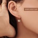 IRIS Huggie Hoop Earrings by Caitlyn Minimalist • Evil Eye Jewelry • Dainty Eye Earrings • Protection Jewelry • ER003 